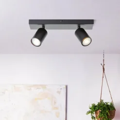 Luminaires Brilliant Éclairage Led|Plafonnier Brilliant Jello LED Noir, 2 lumières