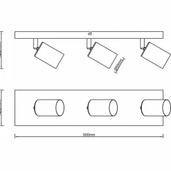 Luminaires Brilliant Éclairage Led|Plafonnier Brilliant Jello LED Noir, 3 lumières