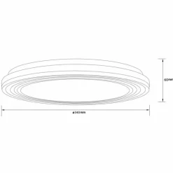 Luminaires Brilliant Éclairage Led|Plafonnier Brilliant Kobana LED Blanc, 1 lumière