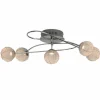 Luminaires Brilliant Éclairage Led|Plafonnier Brilliant Leuchten Dajana LED Chrome, 5 lumières