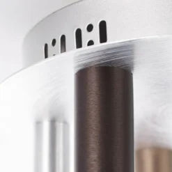 Luminaires Brilliant Éclairage Led|Plafonnier Brilliant Living Cembalo LED Brun, 7 lumières