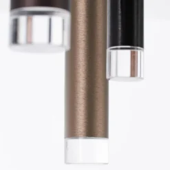 Luminaires Brilliant Éclairage Led|Plafonnier Brilliant Living Cembalo LED Brun, 12 lumières