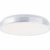Luminaires Brilliant Éclairage Led|Plafonnier Brilliant Livius LED Argenté, 1 lumière