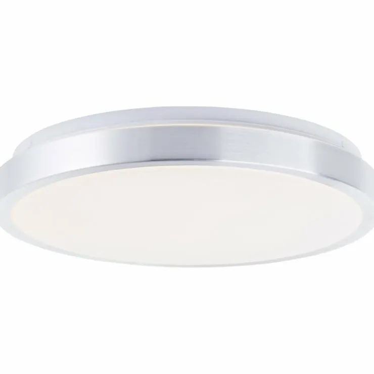 Luminaires Brilliant Éclairage Led|Plafonnier Brilliant Livius LED Argenté, 1 lumière