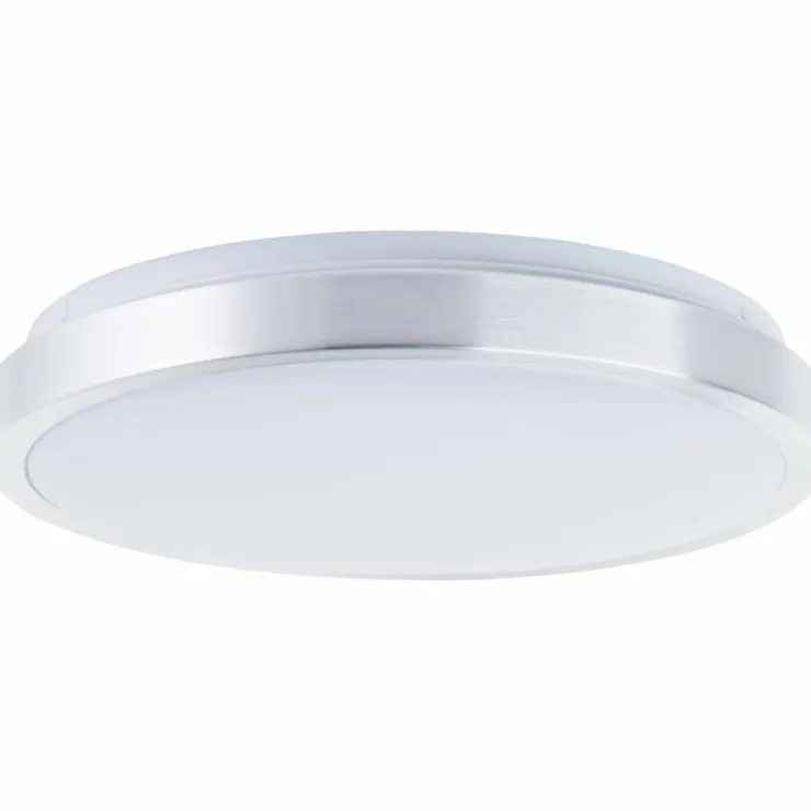 Luminaires Brilliant Éclairage Led|Plafonnier Brilliant Livius LED Argenté, 1 lumière