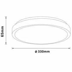 Luminaires Brilliant Éclairage Led|Plafonnier Brilliant Livius LED Argenté, 1 lumière