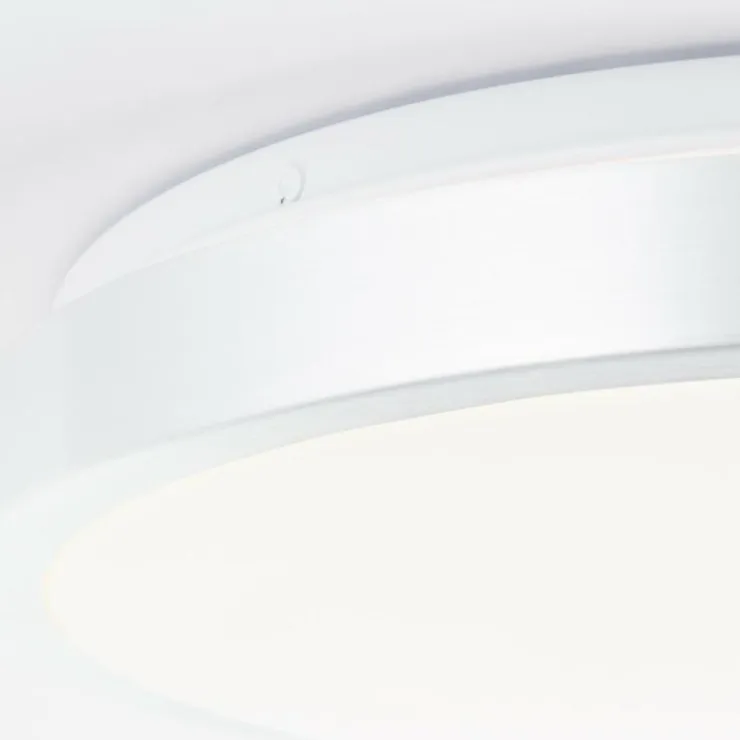Luminaires Brilliant Éclairage Led|Plafonnier Brilliant Livius LED Argenté, 1 lumière