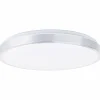 Luminaires Brilliant Éclairage Led|Plafonnier Brilliant Livius LED Argenté, 1 lumière, Télécommandes