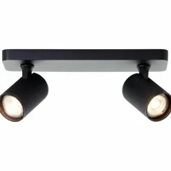 Luminaires Brilliant Spots Et Projecteurs|Plafonnier Brilliant Marty Noir, 2 lumières