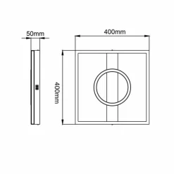 Luminaires Brilliant Éclairage Led|Plafonnier Brilliant Maureen LED Noir, Blanc, 1 lumière