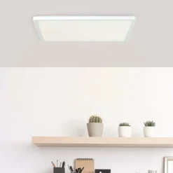 Luminaires Brilliant Éclairage Led|Plafonnier Brilliant Milton LED Blanc, 1 lumière