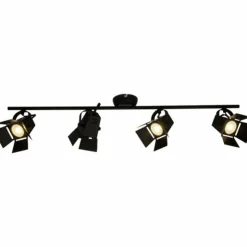 Luminaires Brilliant Éclairage Led|Plafonnier Brilliant Movie LED Noir, 4 lumières