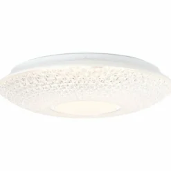 Luminaires Brilliant Éclairage Led|Plafonnier Brilliant Nunya LED Chrome, Blanc, 1 lumière