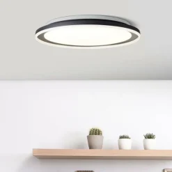 Luminaires Brilliant Éclairage Led|Plafonnier Brilliant Pederson LED Noir, Blanc, 1 lumière, Télécommandes