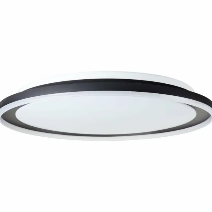 Luminaires Brilliant Éclairage Led|Plafonnier Brilliant Pederson LED Noir, Blanc, 1 lumière, Télécommandes