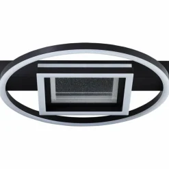Luminaires Brilliant Éclairage Led|Plafonnier Brilliant Queens LED Noir, 1 lumière