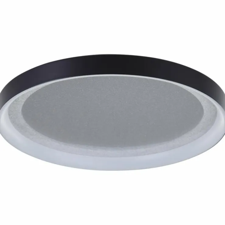 Luminaires Brilliant Éclairage Led|Plafonnier Brilliant Quito LED Noir, 1 lumière