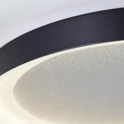 Luminaires Brilliant Éclairage Led|Plafonnier Brilliant Quito LED Noir, 1 lumière