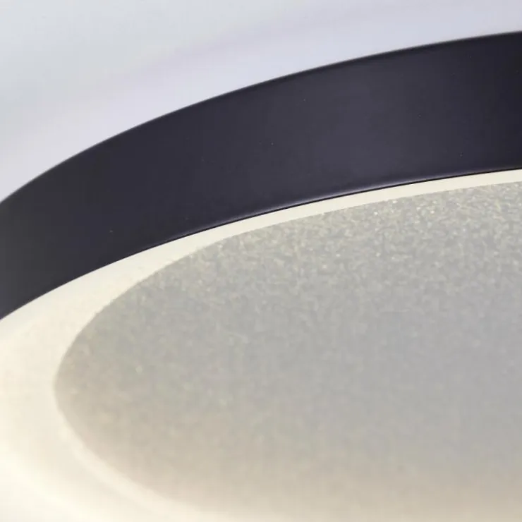 Luminaires Brilliant Éclairage Led|Plafonnier Brilliant Quito LED Noir, 1 lumière