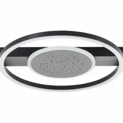 Luminaires Brilliant Éclairage Led|Plafonnier Brilliant Reno LED Noir, 1 lumière