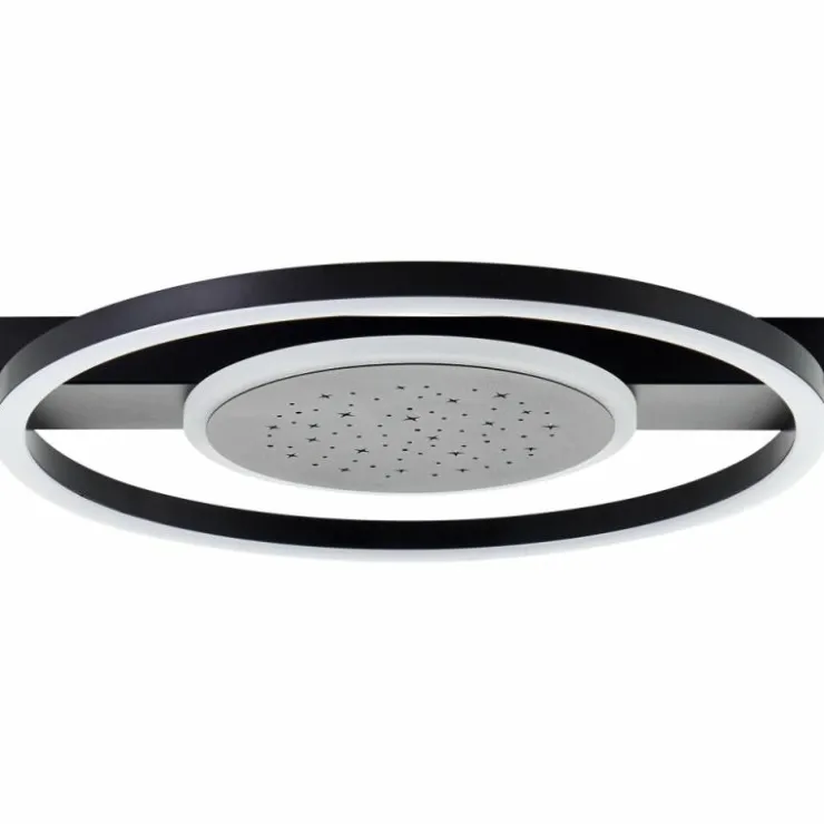 Luminaires Brilliant Éclairage Led|Plafonnier Brilliant Reno LED Noir, 1 lumière
