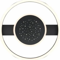 Luminaires Brilliant Éclairage Led|Plafonnier Brilliant Reno LED Noir, 1 lumière