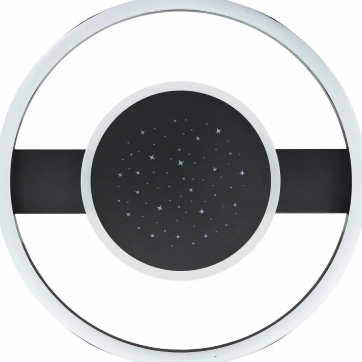 Luminaires Brilliant Éclairage Led|Plafonnier Brilliant Reno LED Noir, 1 lumière