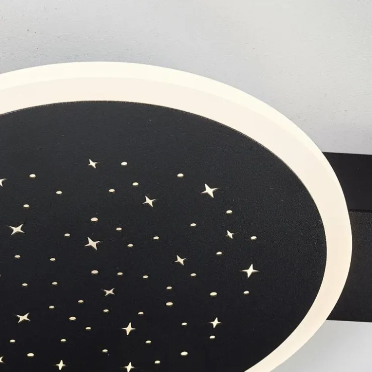 Luminaires Brilliant Éclairage Led|Plafonnier Brilliant Reno LED Noir, 1 lumière