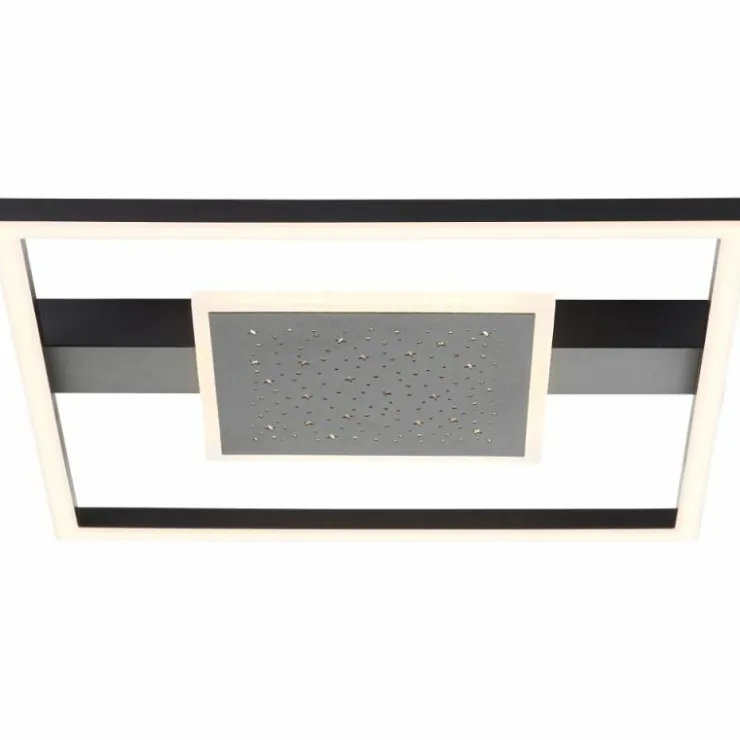 Luminaires Brilliant Éclairage Led|Plafonnier Brilliant Reno LED Noir, 1 lumière