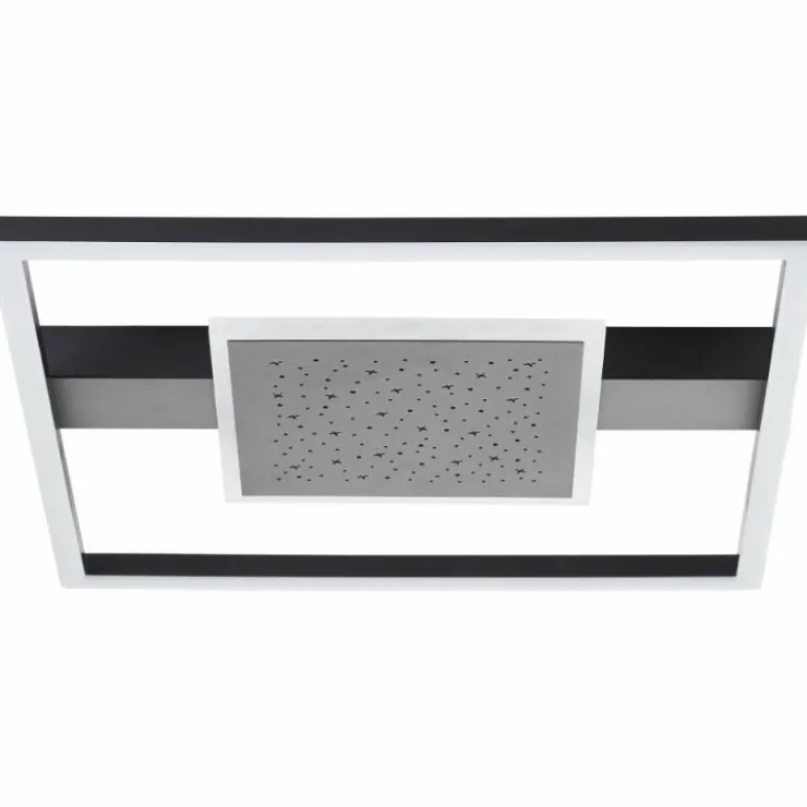 Luminaires Brilliant Éclairage Led|Plafonnier Brilliant Reno LED Noir, 1 lumière