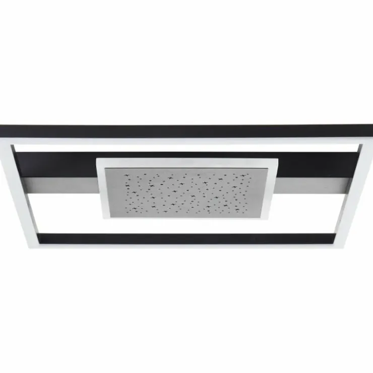 Luminaires Brilliant Éclairage Led|Plafonnier Brilliant Reno LED Noir, 1 lumière