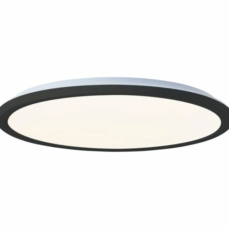 Luminaires Brilliant Éclairage Led|Plafonnier Brilliant Saltery LED Noir, Blanc, 1 lumière, Télécommandes, Changeur de couleurs