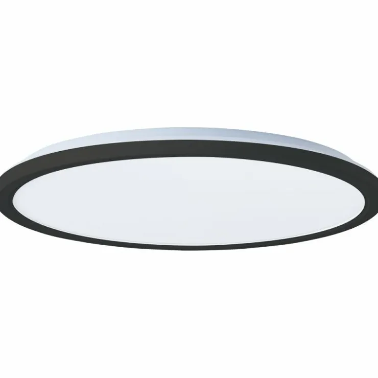 Luminaires Brilliant Éclairage Led|Plafonnier Brilliant Saltery LED Noir, Blanc, 1 lumière, Télécommandes, Changeur de couleurs