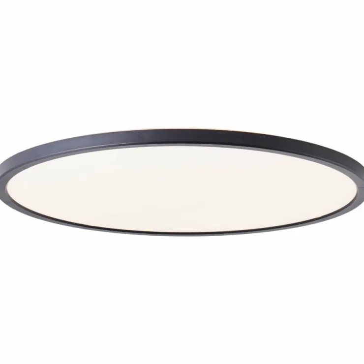 Luminaires Brilliant Éclairage Led|Plafonnier Brilliant Saltery LED Noir, Blanc, 1 lumière, Télécommandes, Changeur de couleurs