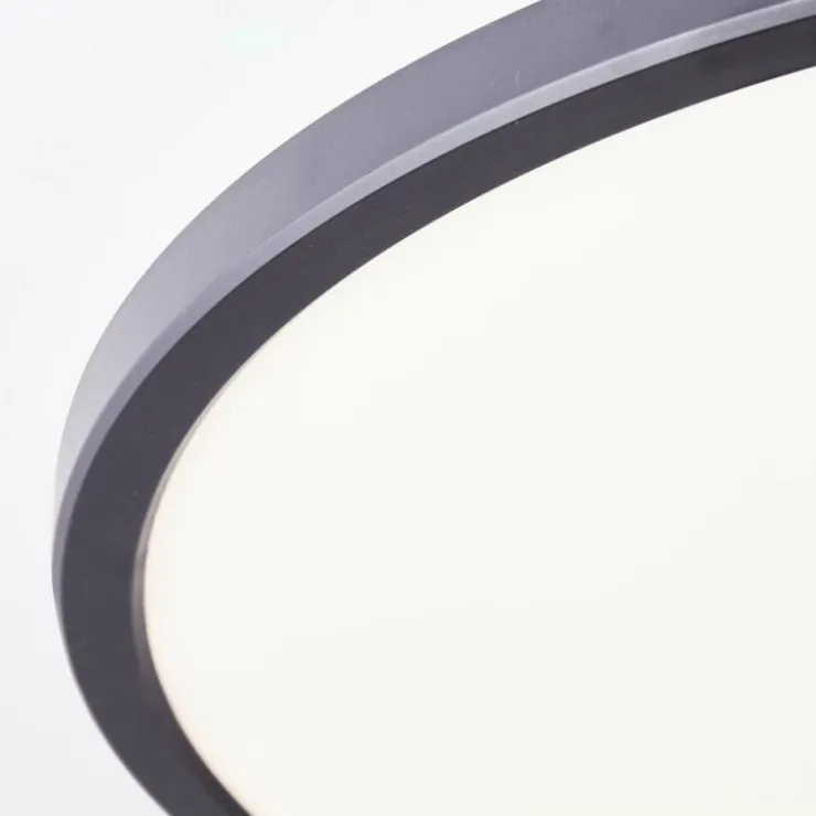 Luminaires Brilliant Éclairage Led|Plafonnier Brilliant Saltery LED Noir, Blanc, 1 lumière, Télécommandes, Changeur de couleurs