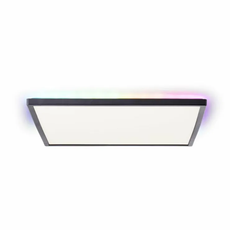 Luminaires Brilliant Éclairage Led|Plafonnier Brilliant Saltery LED Noir, Blanc, 1 lumière, Télécommandes, Changeur de couleurs