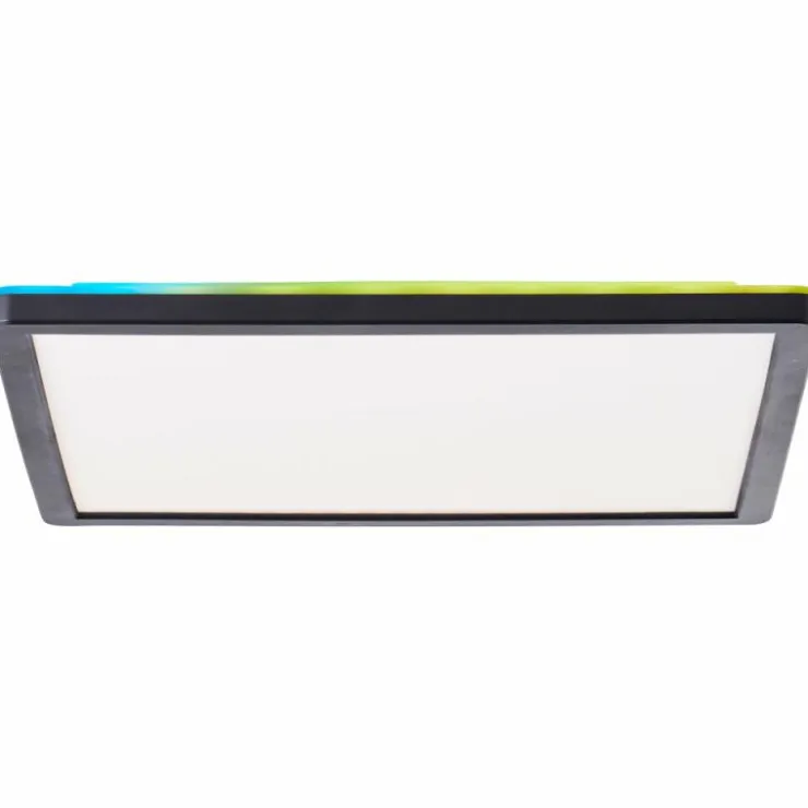 Luminaires Brilliant Éclairage Led|Plafonnier Brilliant Saltery LED Blanc, 1 lumière, Télécommandes, Changeur de couleurs