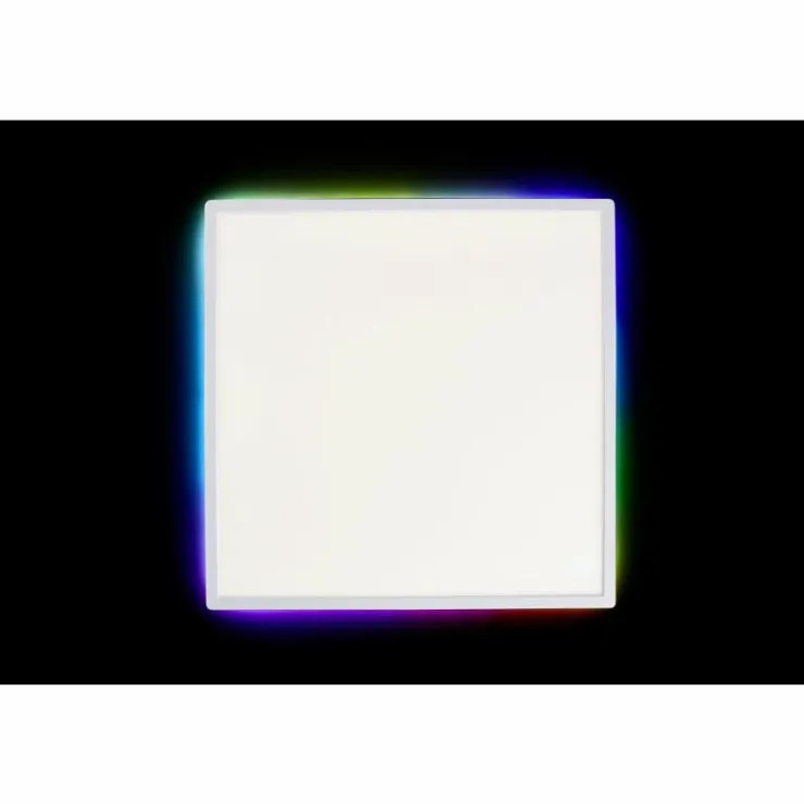 Luminaires Brilliant Éclairage Led|Plafonnier Brilliant Saltery LED Blanc, 1 lumière, Télécommandes, Changeur de couleurs