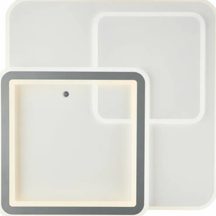 Luminaires Brilliant Éclairage Led|Plafonnier Brilliant Savare LED Gris, Blanc, 1 lumière, Télécommandes