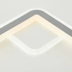 Luminaires Brilliant Éclairage Led|Plafonnier Brilliant Savare LED Gris, Blanc, 1 lumière, Télécommandes