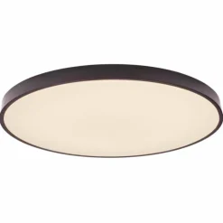 Luminaires Brilliant Plafonniers|Plafonnier Brilliant Slimline Noir, Blanc, 1 lumière, Télécommandes, Changeur de couleurs