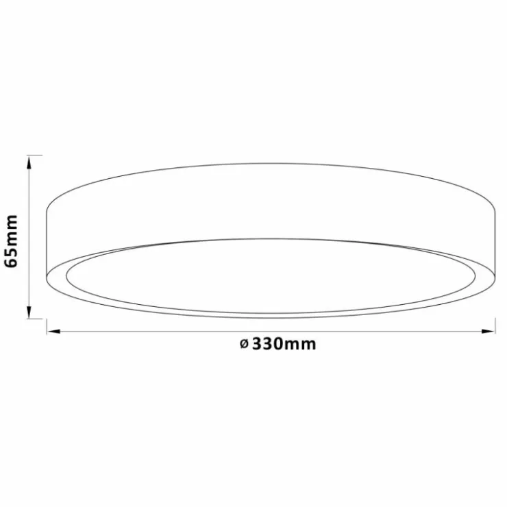 Luminaires Brilliant Éclairage Led|Plafonnier Brilliant Slimline LED Blanc, 1 lumière