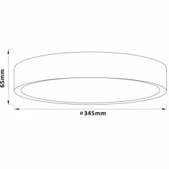 Luminaires Brilliant Éclairage Led|Plafonnier Brilliant Slimline LED Blanc, 1 lumière