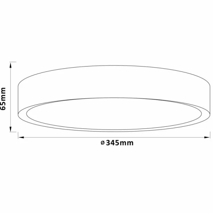 Luminaires Brilliant Éclairage Led|Plafonnier Brilliant Slimline LED Blanc, 1 lumière