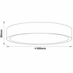 Luminaires Brilliant Éclairage Led|Plafonnier Brilliant Slimline LED Blanc, 1 lumière, Télécommandes