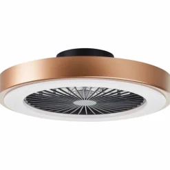 Plafonnier Brilliant Slimline LED Noir, 1 lumière, Télécommandes