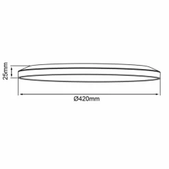 Luminaires Brilliant Éclairage Led|Plafonnier Brilliant Sorell LED Noir, 1 lumière, Télécommandes