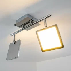 hofstein Éclairage Led|Plafonnier Brilliant URANUS LED Chrome, 2 lumières