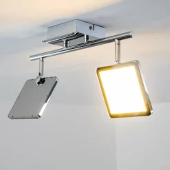 hofstein Éclairage Led|Plafonnier Brilliant URANUS LED Chrome, 2 lumières