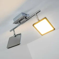 hofstein Éclairage Led|Plafonnier Brilliant URANUS LED Chrome, 2 lumières